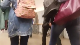 Young Woman'S Ass In Action