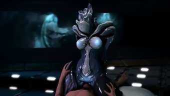 3d Creepy Alien Girl Rides Human Dick!