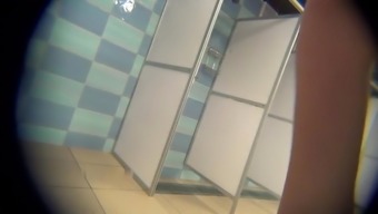 Peeping In Women'S Shower 