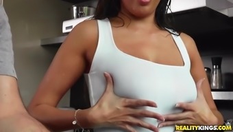 Anissa Kate Let James Brossman Play With Her Big Natural Tits