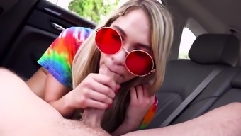 Girl On The Road Shakes The Dick In Every Possible Way