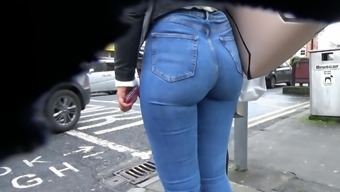 Candid Beautiful Ass In Tight Jeans