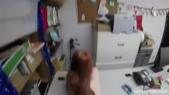 Redhead Krystal Orchid Gets Fucked For Trying To Steal Tv For Xmas
