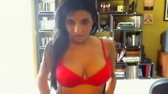 Firm Tits Latina Masturbates On Webcam Video