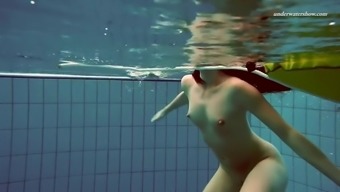 Sexy Alla Looks Like A Mermaid While Swimming Naked Underwater