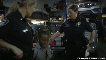 Lustful And Horny Police Officers Fuck Handsome Mechanic In Threesome