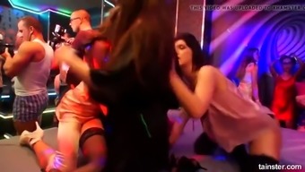 Superb Lesbians Licking Their Cunts And Dancing