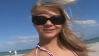 Ashlynn Brooke Foursome At The Beach (Gh)