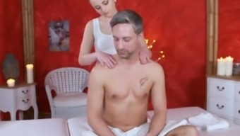 Massage Rooms Loud Orgasms And Creampie For Fat Cock Taking Teen
