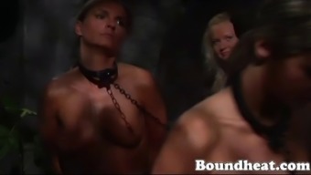 Lesbain Slave Huntress Part 2 From Boundheat.Com
