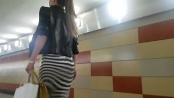 Good Ass In A Black And White Skirt