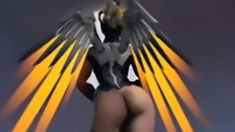 Mercy From Overwatch Compilation Creampie
