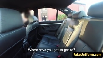 Pulled Busty Uk Babe Analized In Police Car