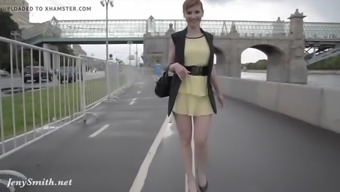 Jeny Smith Public Flasher Great Upskirt Views On The Streets