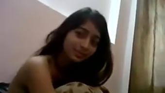 Indian - Cute Teen With Bf In Hostel