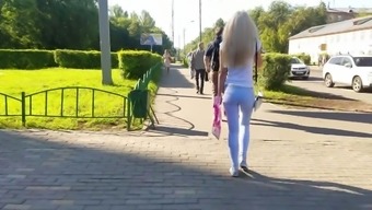 Hot Russian Blonde With Small Ass