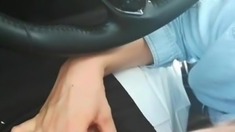 Wiebke Gives Blowjob In Car.