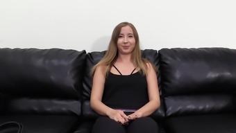 Casting Couch Action With Brunette Willow Demonstrating Her Sexy Skills