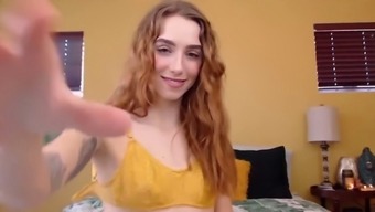Dirty Talking Ginger With Huge Bush And Tiny Tits