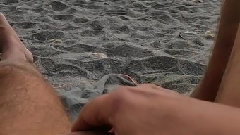 Showing Dick At Beach