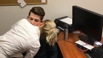 Blonde Secretary Wants To Fuck With Her Boss