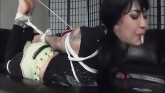 Asian Whore Blindfolded, Gagged And Used As A Cum Dumpster