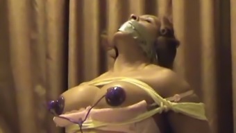 Ebony Woman Bound And Gagged For Electro Stimolation