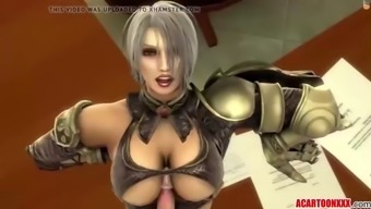 Big Boobs 3d Babe Fucked By Various Toons