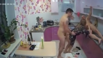 Weird Russian Kitchen Threesome