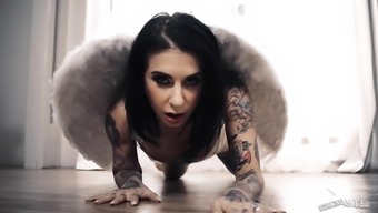 Tattooed Joanna Angel Gets Pounded Roughly By Kinky Black Guys