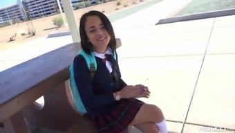 Slutty College Chick Holly Hendrix Is Dildo Fucking Her Anus Before A Crazy Anal Sex