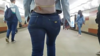 Girl With Hot Tight Round Ass
