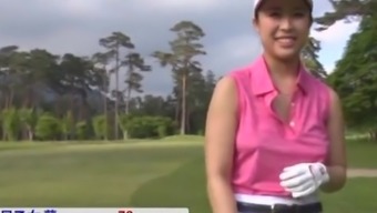 Asian Girl With Big Tits Finally Gets To Play Golf Naked