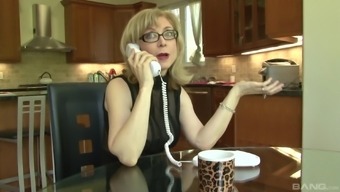 Nina Hartley Gets Talked Into Riding A Dick Like Never Before