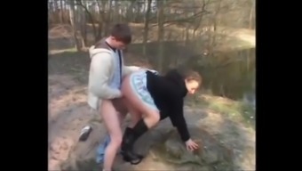 German Bbw With Huge Tits Gets Outdoor Fucked