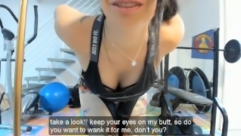 Latina Sexy Girl Joi Jerk Off On Gym Punheta Guiada Na Academia