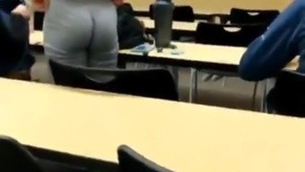 Teen In Class Eating Pants