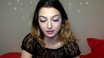 Teen Camgirl Rubs Clit Until Orgasm In Her Bedroom Live On Cahturbate