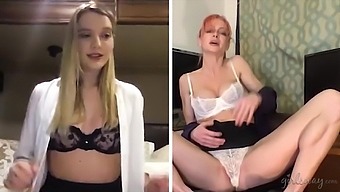 Pornstars Kenna James And Serene Siren Tease Over The Webcam
