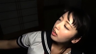 Japanese Cutie In Uniform Pounded Hard In Her Hairy Twat
