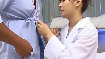 Trimmed Pussy Japanese Nurse Akane Ohzora Enjoys Getting Fucked