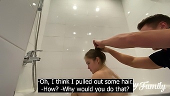Lustful Daddy Washes His Stepdaughter