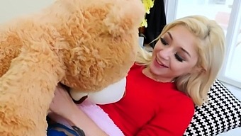 Girlfriend Playing Naughty With Teddy