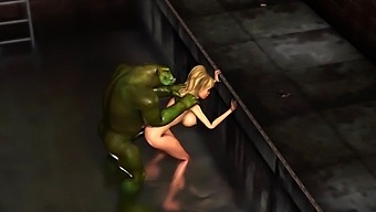 Green Monster Fucks Hard A Hot Sexy Girl In The Sewer