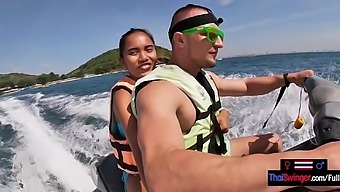 Jetski Blowjob In Public With His Real Asian Teen Girlfriend