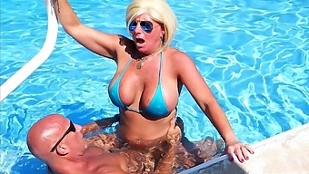 Sexiest Bikini Fuck Ever Pt 3. Hooters Stepmom Fucks Fit Stepson In Pool. Gets Huge Facial