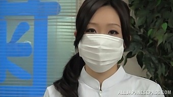 Japanese Dentist Takes Off Her Uniform To Ride A Lucky Client