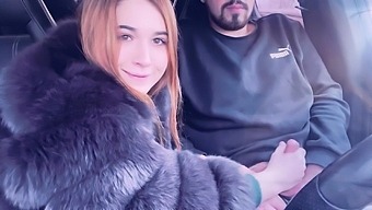 Mistress In A Fur Coat Fucked A Slave In The Car And Sucked Him Until He Cum Yourdirtydesires
