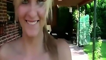 Blondy Outdoor Fuck And Cum In Mouth
