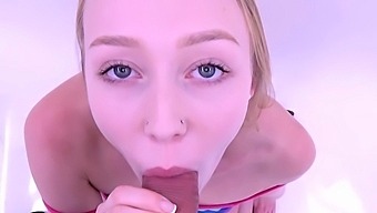 New Cute Blonde Gets Her Pussy Fucked By Big Cock